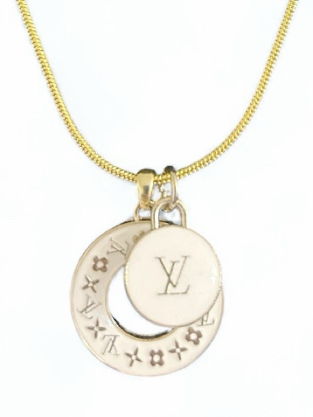 Authentic Louis Vuitton Two Charm Necklace